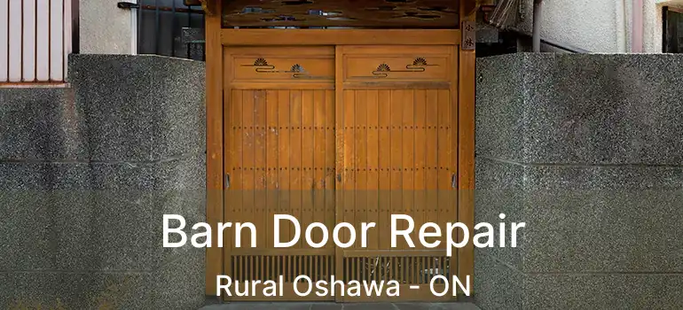 Barn Door Repair Rural Oshawa - ON