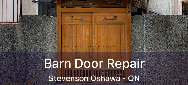 Barn Door Repair Stevenson Oshawa - ON