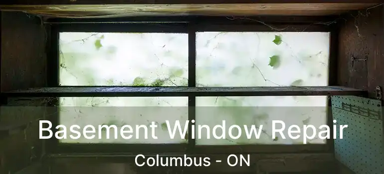 Basement Window Repair Columbus - ON
