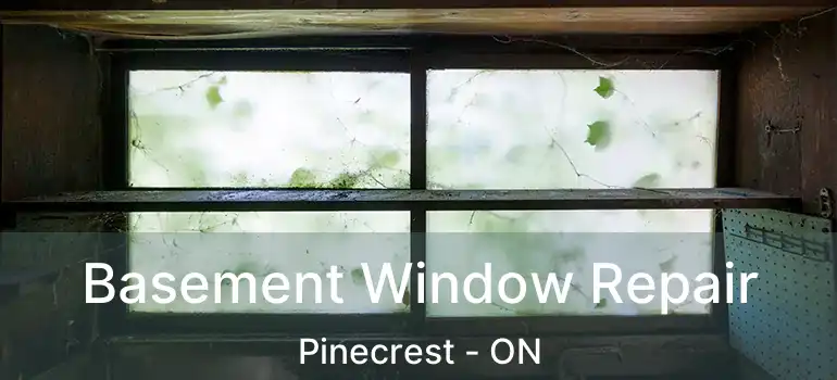  Basement Window Repair Pinecrest - ON