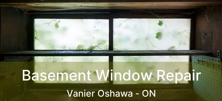  Basement Window Repair Vanier Oshawa - ON