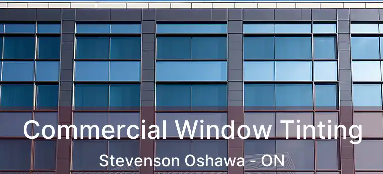  Commercial Window Tinting Stevenson Oshawa - ON