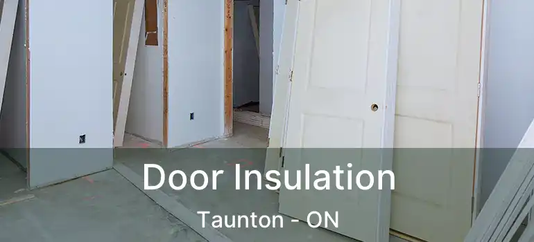 Door Insulation Taunton - ON