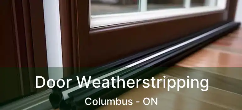 Door Weatherstripping Columbus - ON