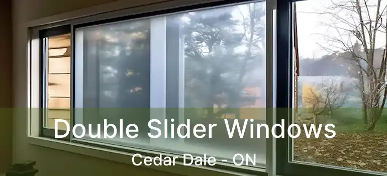  Double Slider Windows Cedar Dale - ON