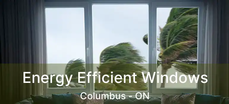 Energy Efficient Windows Columbus - ON