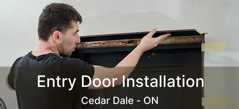  Entry Door Installation Cedar Dale - ON