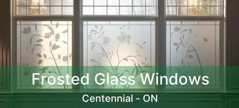 Frosted Glass Windows Centennial - ON