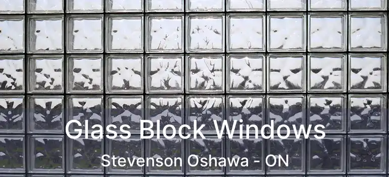  Glass Block Windows Stevenson Oshawa - ON