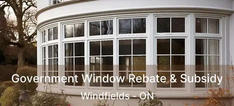  Government Window Rebate & Subsidy Windfields - ON