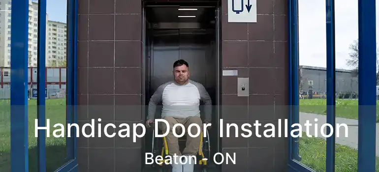  Handicap Door Installation Beaton - ON