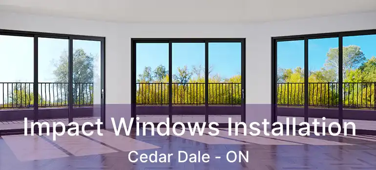  Impact Windows Installation Cedar Dale - ON