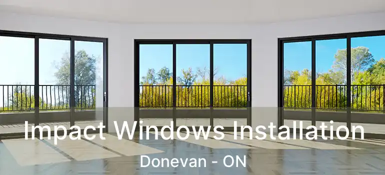 Impact Windows Installation Donevan - ON