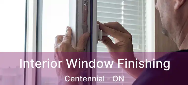  Interior Window Finishing Centennial - ON