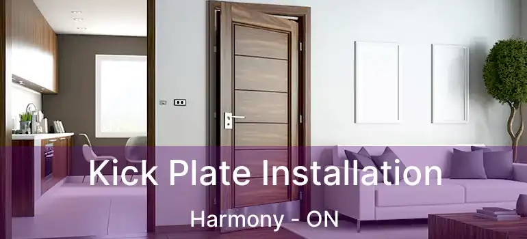Kick Plate Installation Harmony - ON