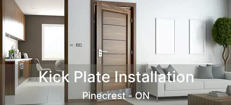 Kick Plate Installation Pinecrest - ON