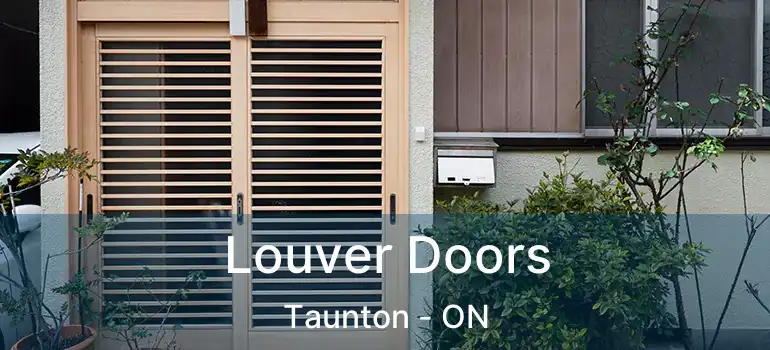 Louver Doors Taunton - ON