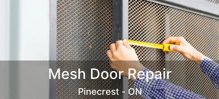 Mesh Door Repair Pinecrest - ON