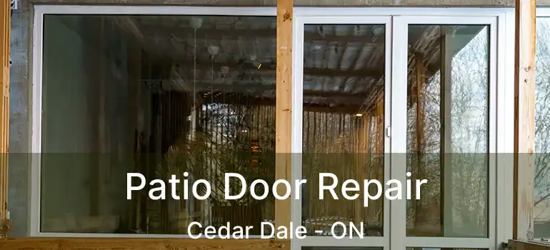 Patio Door Repair Cedar Dale - ON