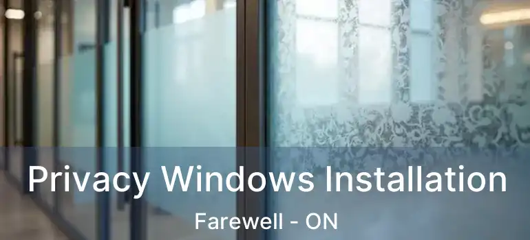 Privacy Windows Installation Farewell - ON