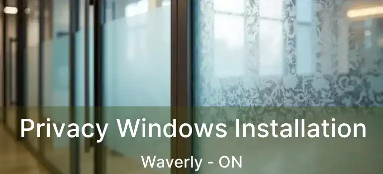 Privacy Windows Installation Waverly - ON