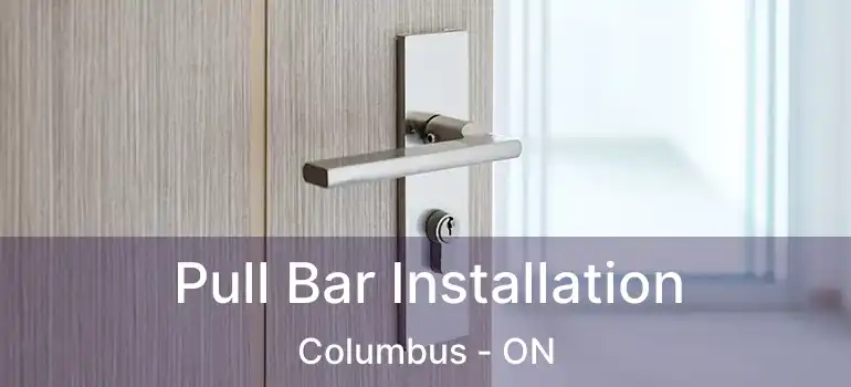 Pull Bar Installation Columbus - ON