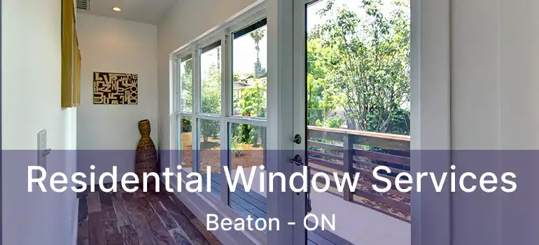 Residential Window Services Beaton - ON