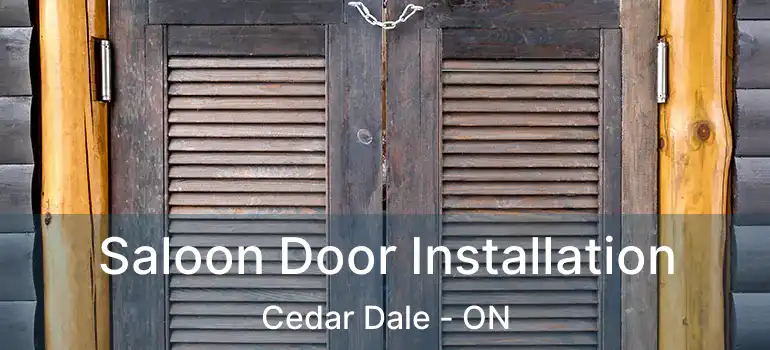  Saloon Door Installation Cedar Dale - ON