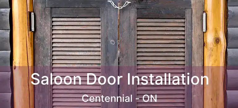  Saloon Door Installation Centennial - ON