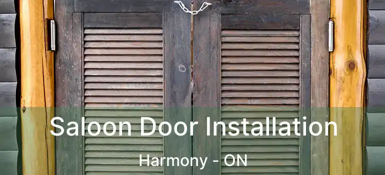  Saloon Door Installation Harmony - ON