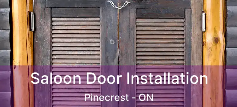  Saloon Door Installation Pinecrest - ON