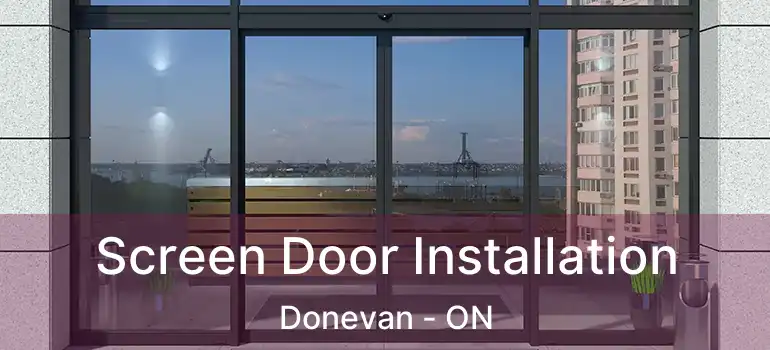  Screen Door Installation Donevan - ON