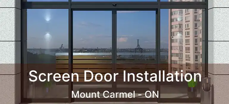 Screen Door Installation Mount Carmel - ON