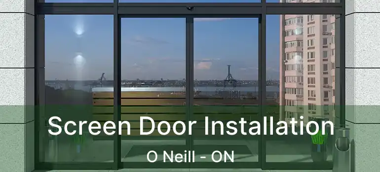  Screen Door Installation O Neill - ON