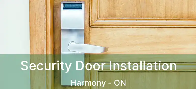 Security Door Installation Harmony - ON