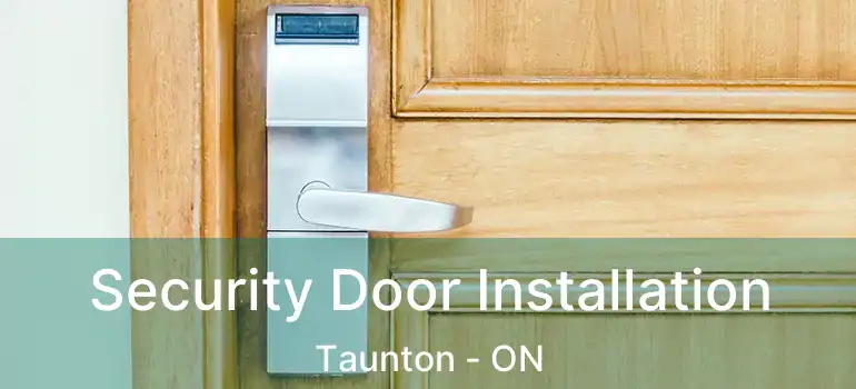 Security Door Installation Taunton - ON