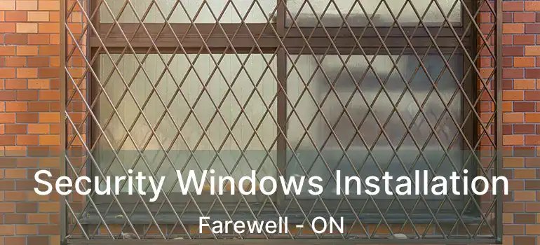 Security Windows Installation Farewell - ON