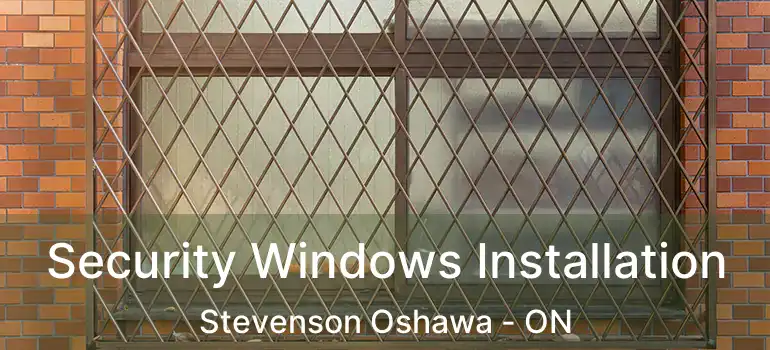 Security Windows Installation Stevenson Oshawa - ON