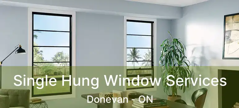 Single Hung Window Services Donevan - ON