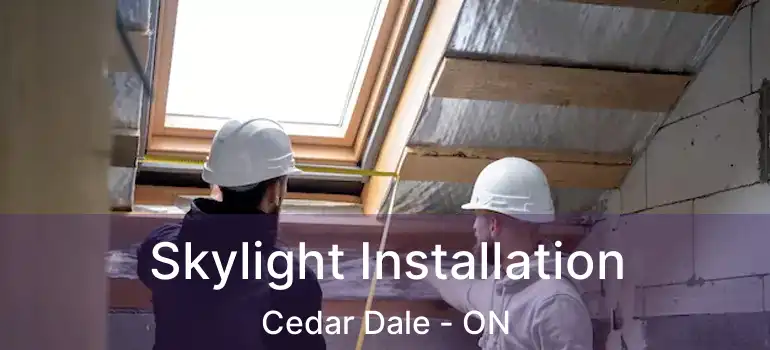 Skylight Installation Cedar Dale - ON