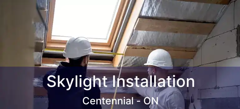 Skylight Installation Centennial - ON