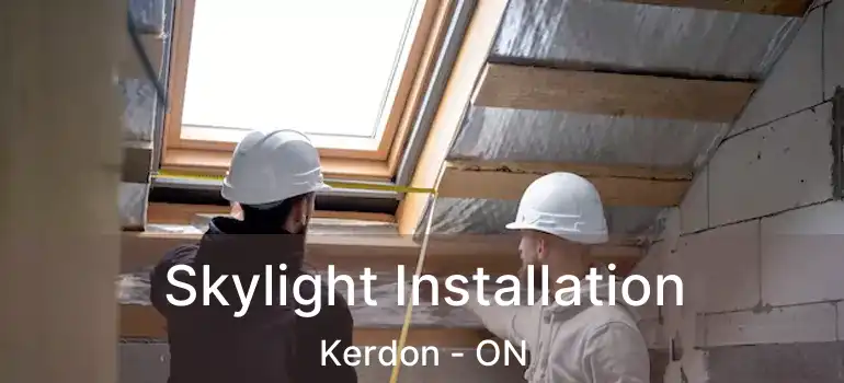 Skylight Installation Kerdon - ON