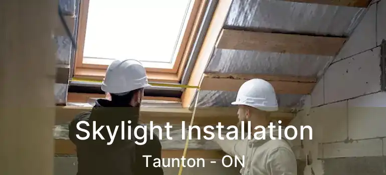 Skylight Installation Taunton - ON
