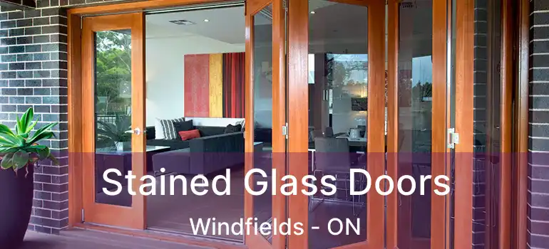 Stained Glass Doors Windfields - ON