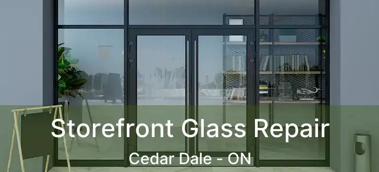  Storefront Glass Repair Cedar Dale - ON