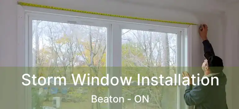 Storm Window Installation Beaton - ON
