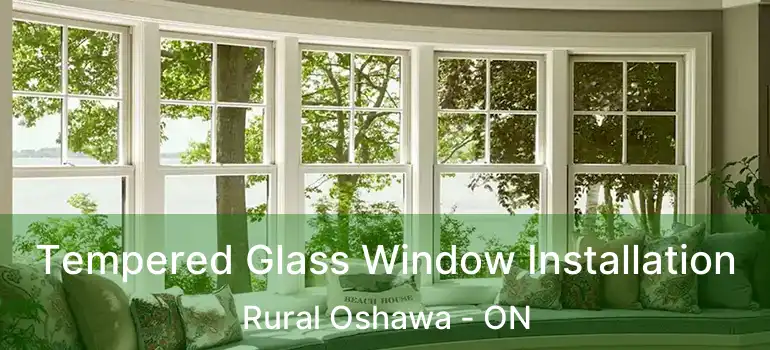 Tempered Glass Window Installation Rural Oshawa - ON