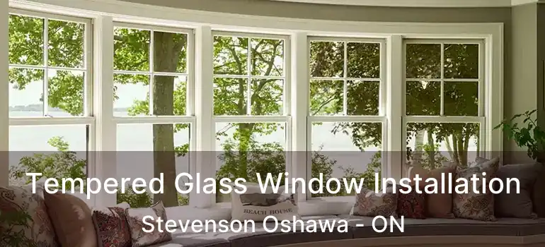 Tempered Glass Window Installation Stevenson Oshawa - ON