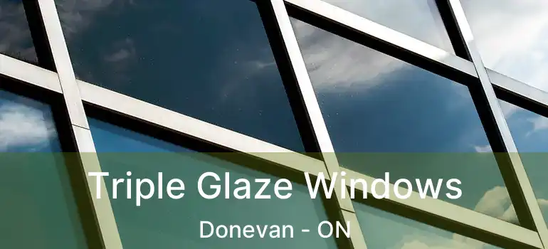 Triple Glaze Windows Donevan - ON