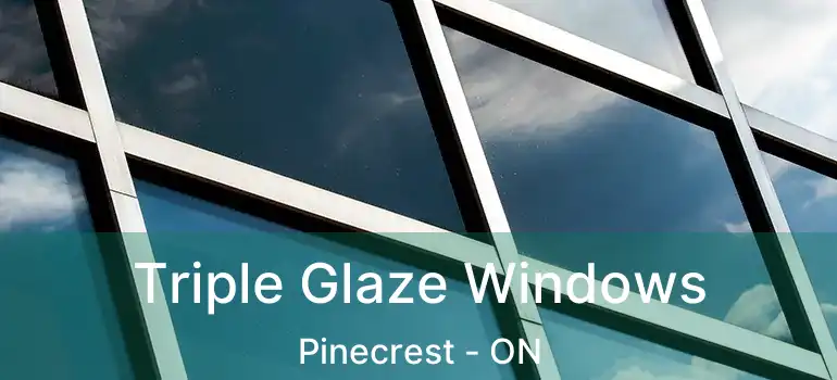 Triple Glaze Windows Pinecrest - ON